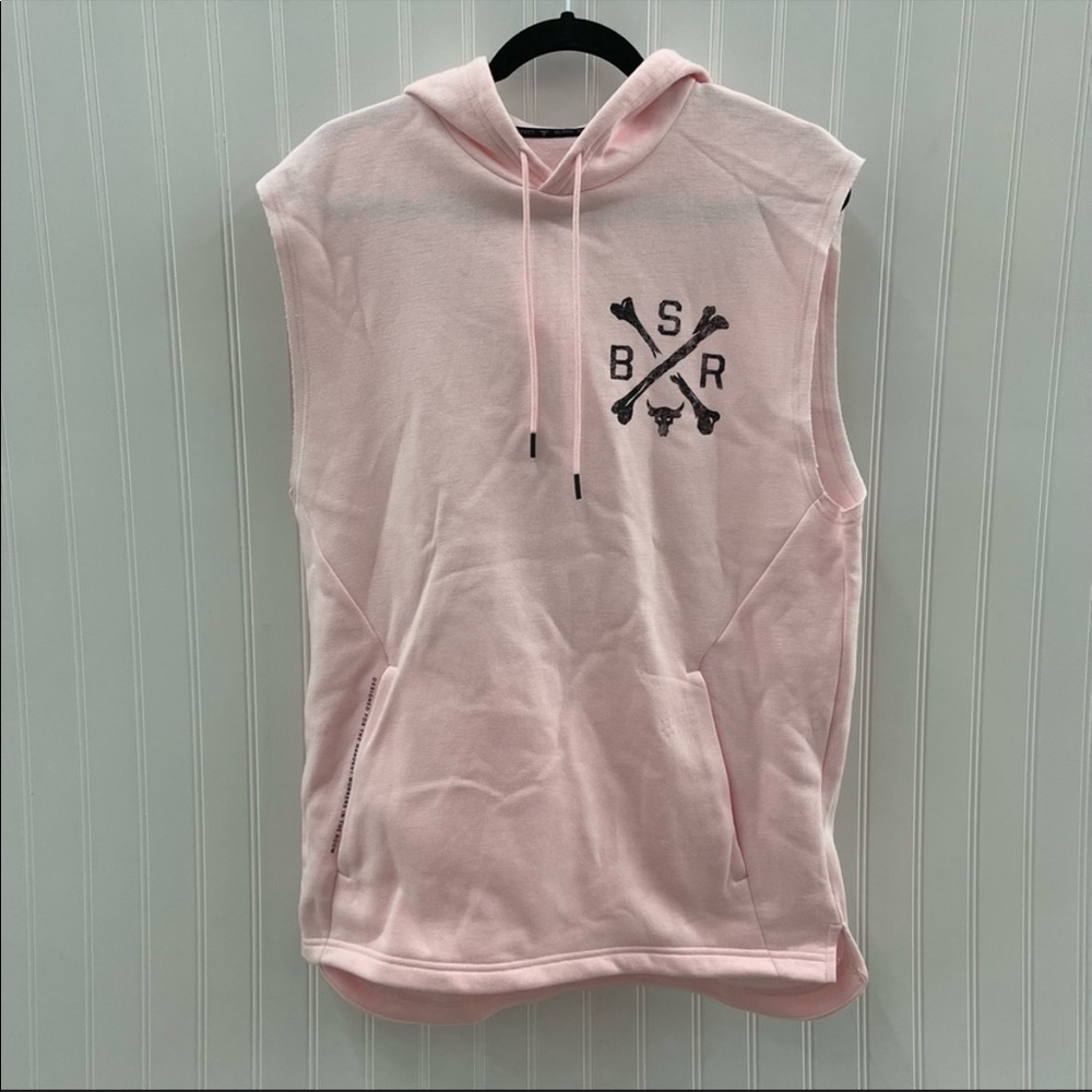 Project Rock Pink Sleeveless Hoodie